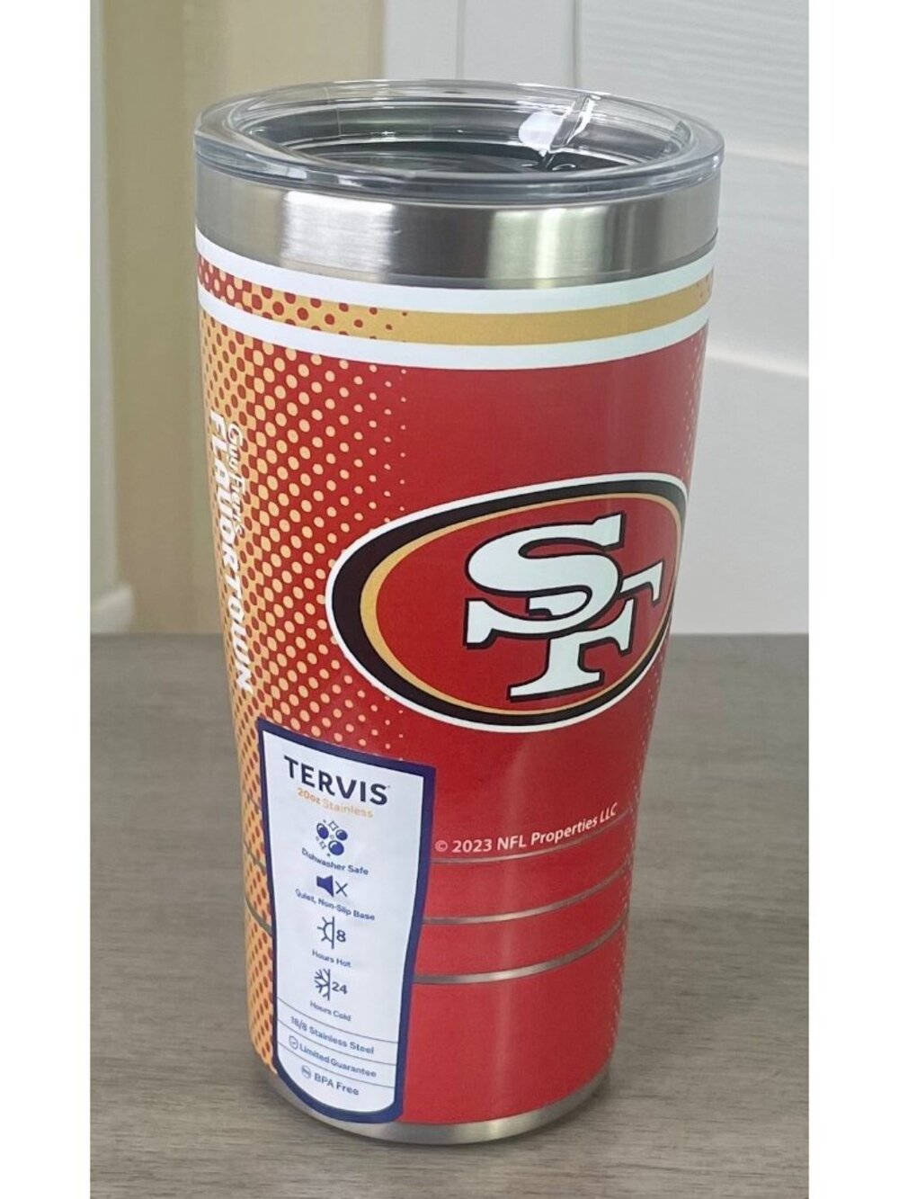 Tervis NFL San Francisco 49ers Guy Fieri Stainless Steel 20oz Insulated Tumbler